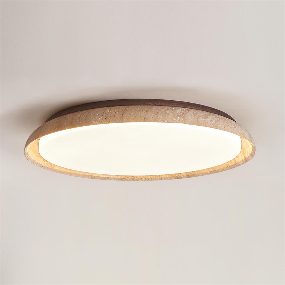 Halo Round Travertine Ceiling Light - image 14