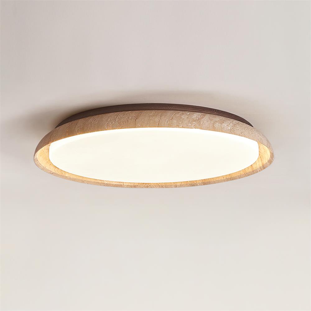 Halo Round Travertine Ceiling Light - image 15
