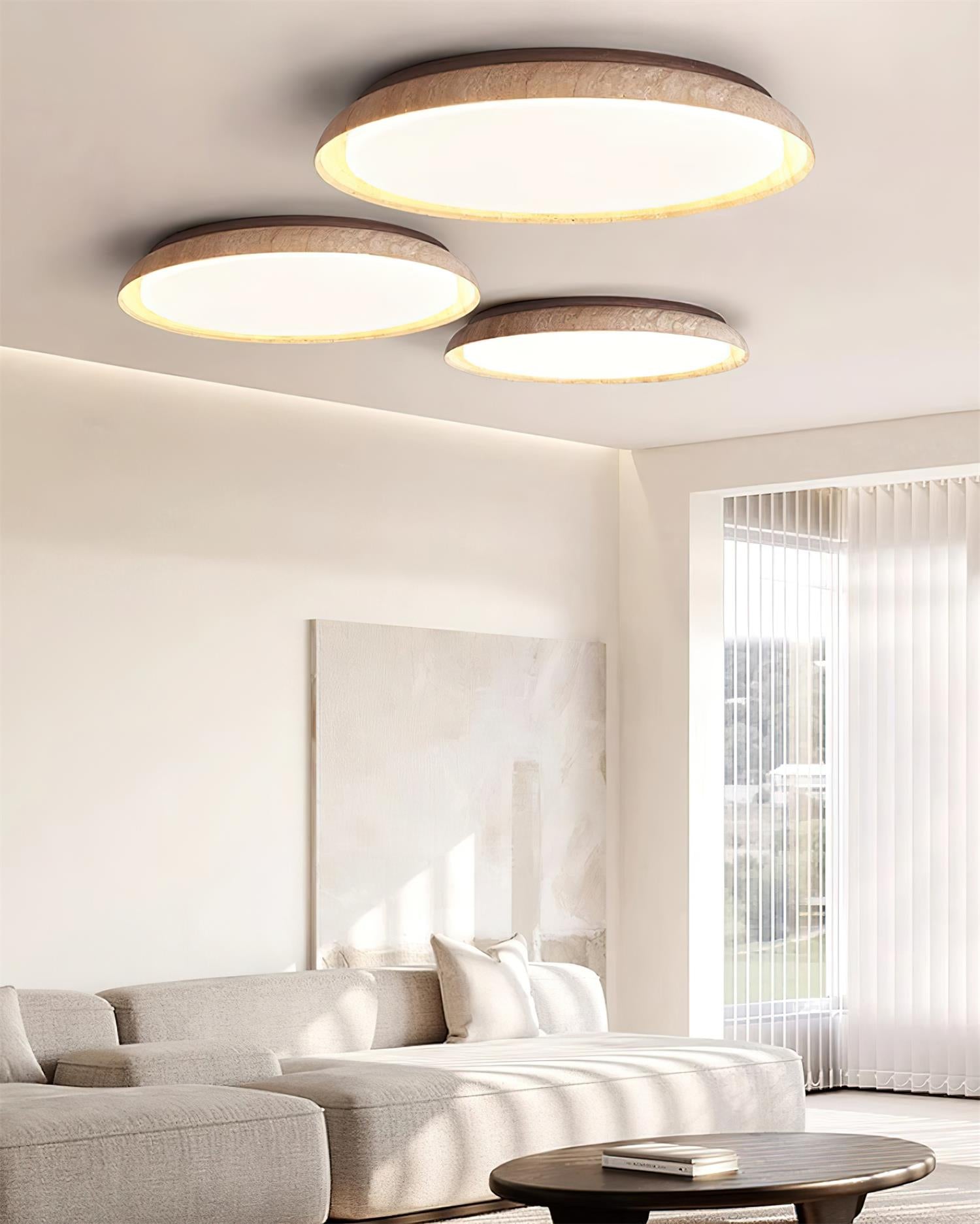 Halo Round Travertine Ceiling Light - image 8