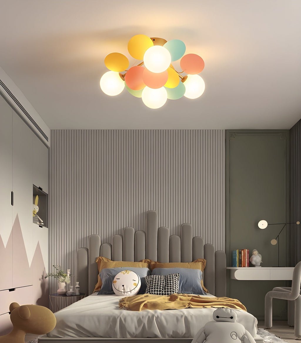 Solara Ceiling Lamp Round Macaron with Pastel Colors