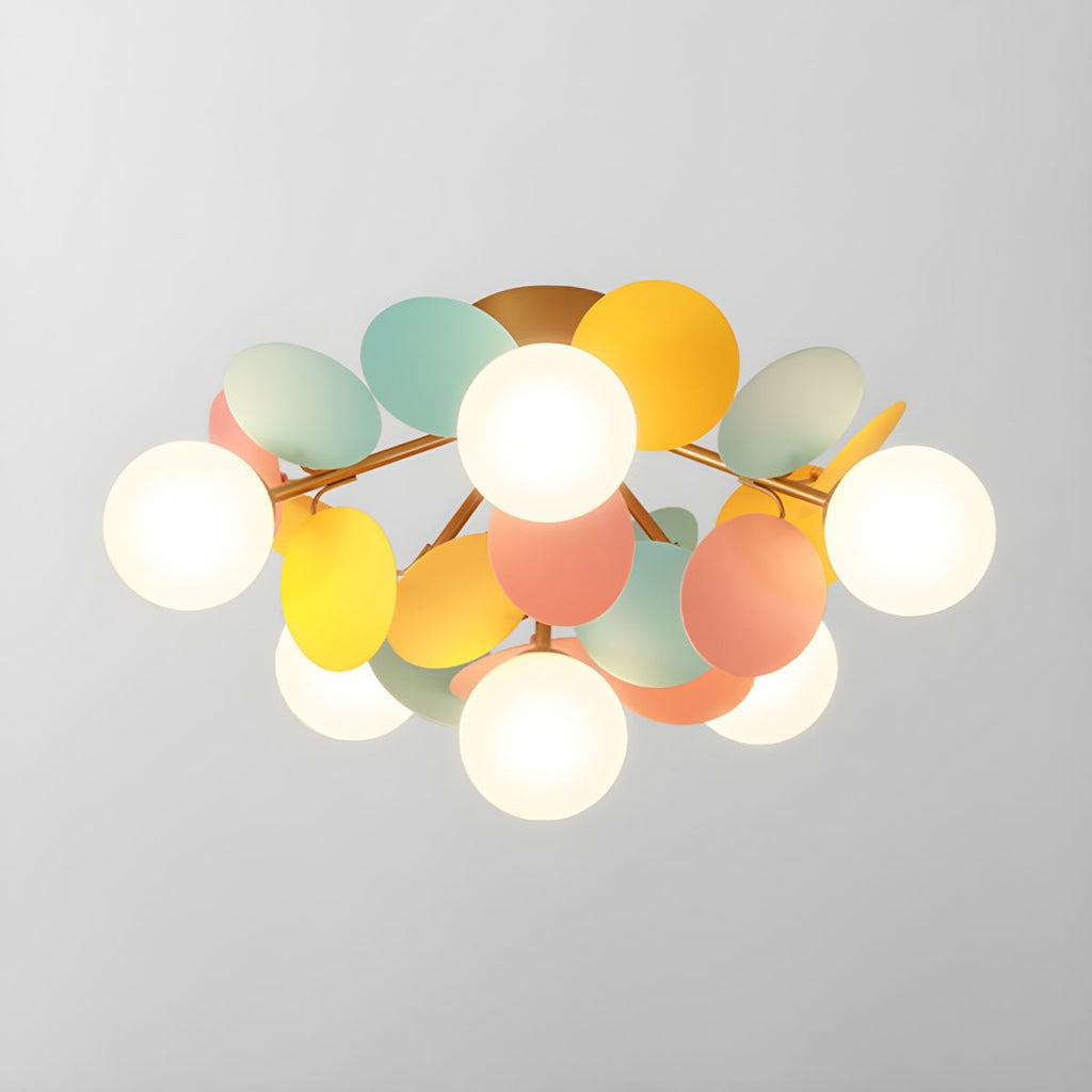 Solara Ceiling Lamp Round Macaron with Pastel Colors