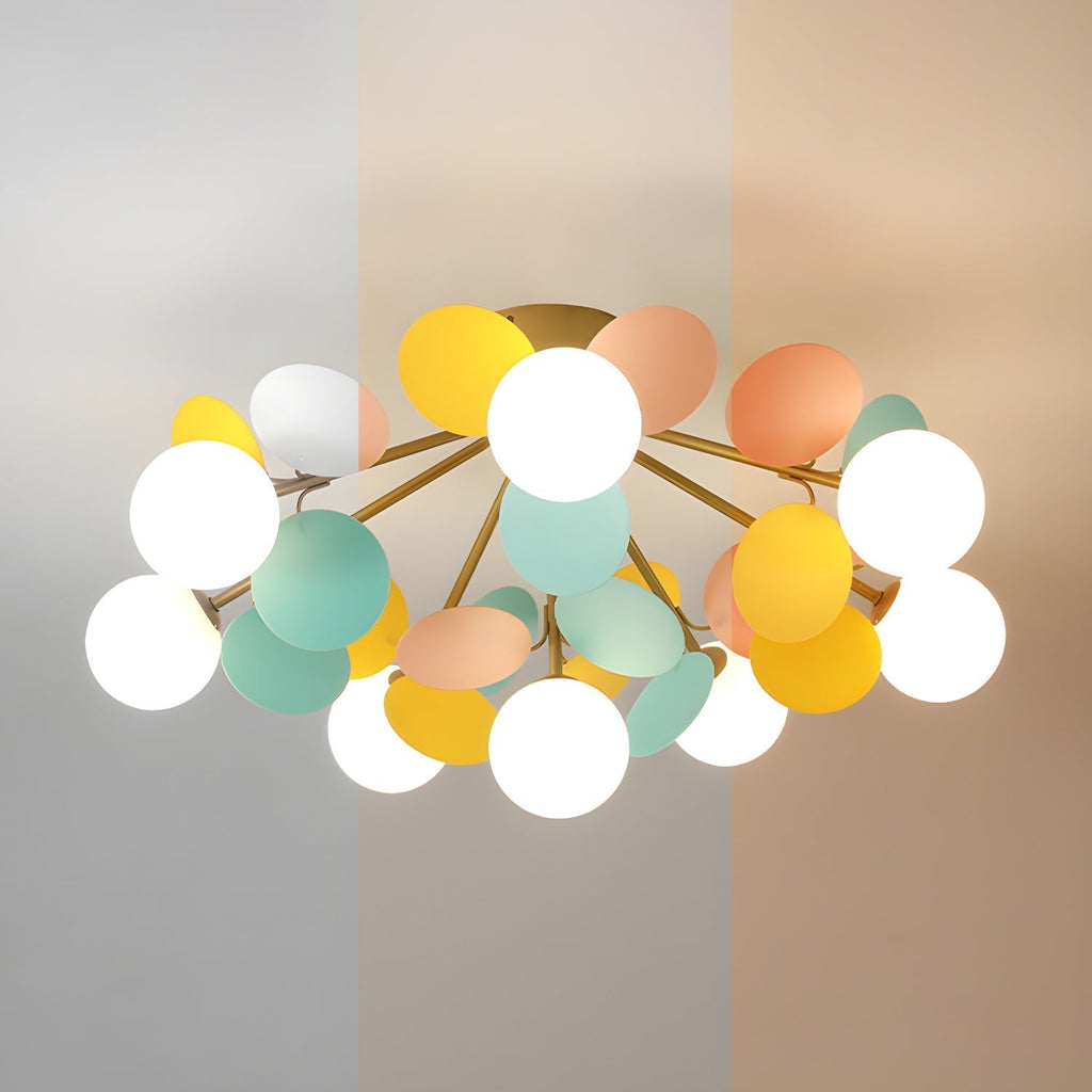 Solara Ceiling Lamp Round Macaron with Pastel Colors