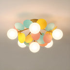 Solara Ceiling Lamp Round Macaron with Pastel Colors
