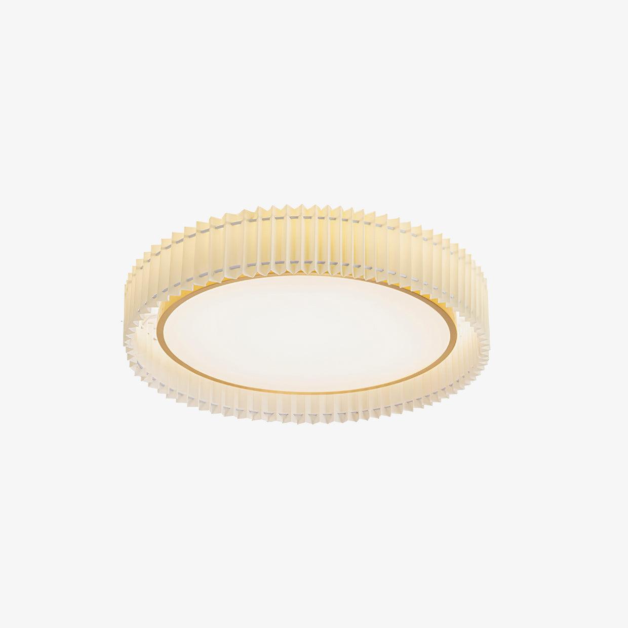 Corinila Round Pleated Fabric Ceiling Lamp