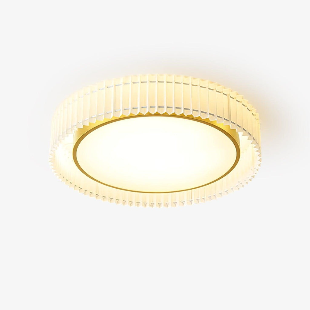 Corinila Round Pleated Fabric Ceiling Lamp