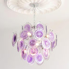 Rovigo Chandelier Handblown Glass Disc Sphere