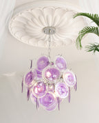 Rovigo Chandelier Handblown Glass Disc Sphere
