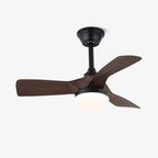 Orlen Minimalist Wood Ceiling Fan Light