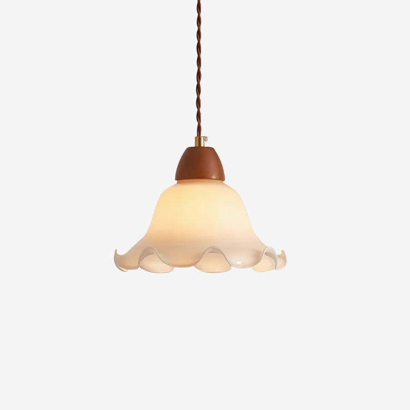 Glyna Wavy Glass Pendant Light
