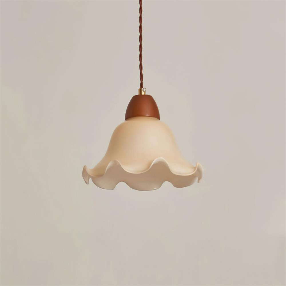 Glyna Wavy Glass Pendant Light