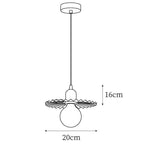 Rozeta Pendant Light Brass Pleated Modern