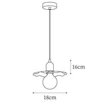 Rozeta Pendant Light Brass Pleated Modern