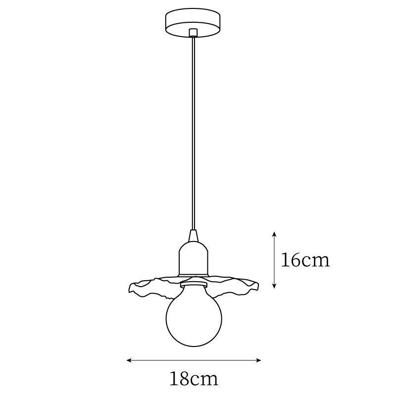 Rozeta Pendant Light Brass Pleated Modern