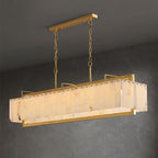 Ruben Chandelier Alabaster Rectangular Luxe