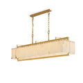 Ruben Chandelier Alabaster Rectangular Luxe
