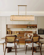 Ruben Chandelier Alabaster Rectangular Luxe