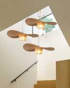 Rustic Pendant Lamp Hat Hemp