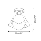 Petalia Semi-Flush Mount Ceiling Light
