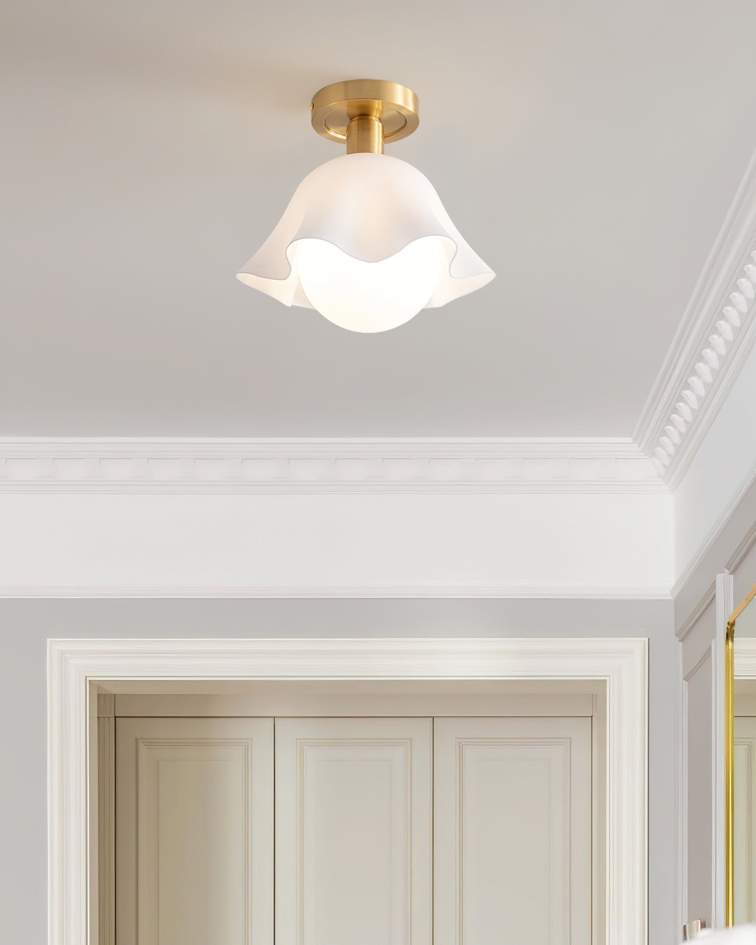 Petalia Semi-Flush Mount Ceiling Light