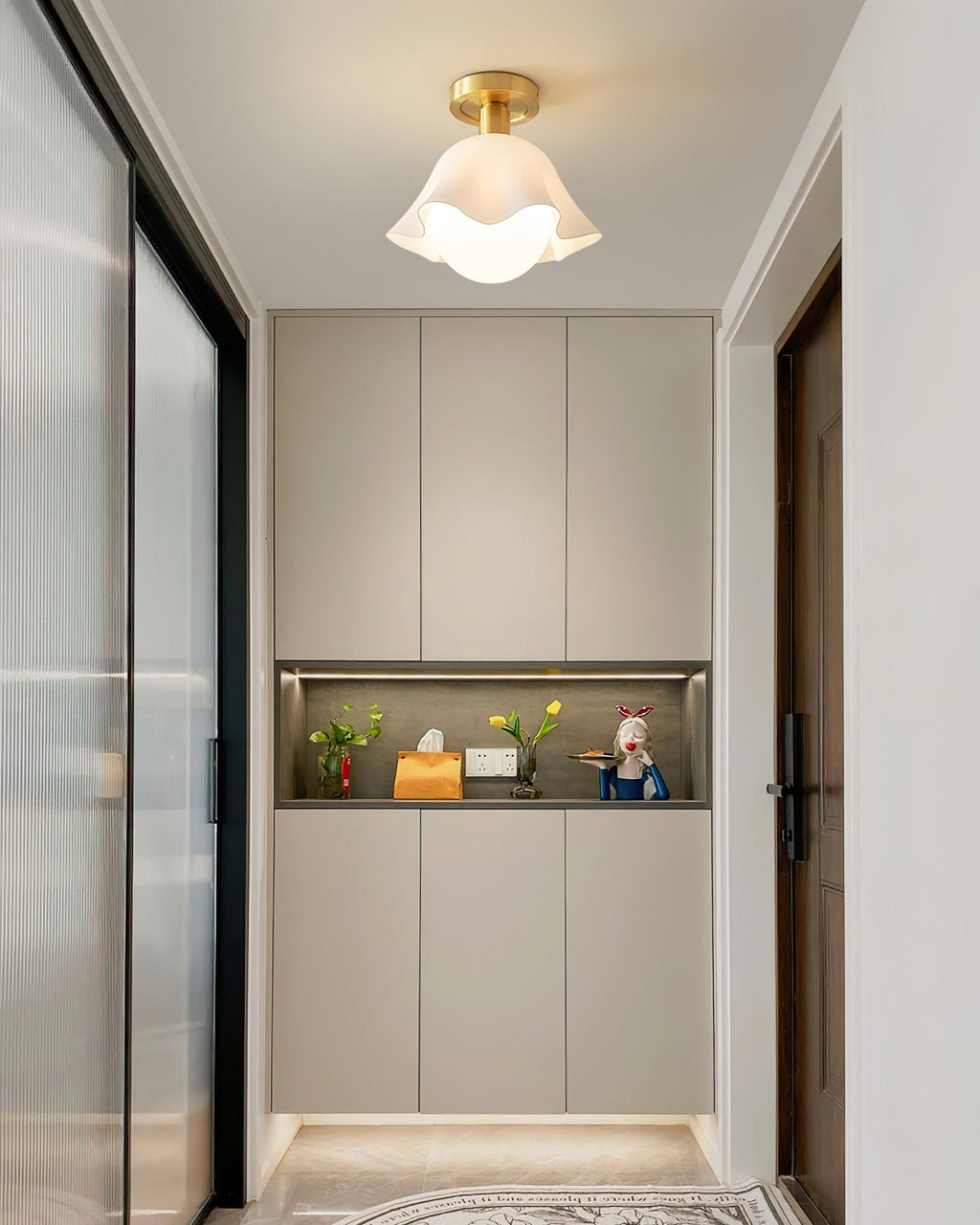 Petalia Semi-Flush Mount Ceiling Light