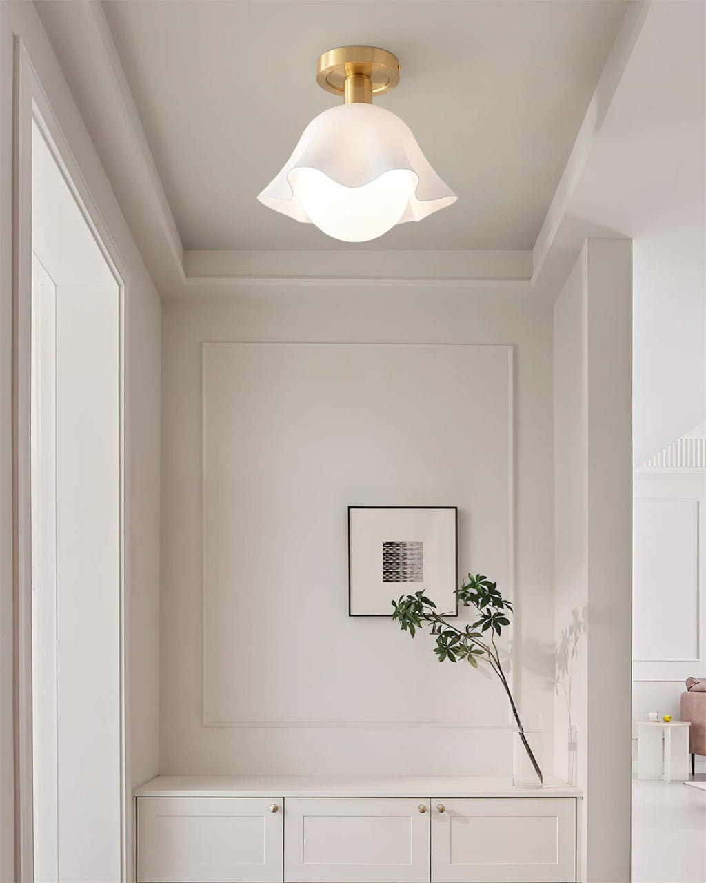 Petalia Semi-Flush Mount Ceiling Light