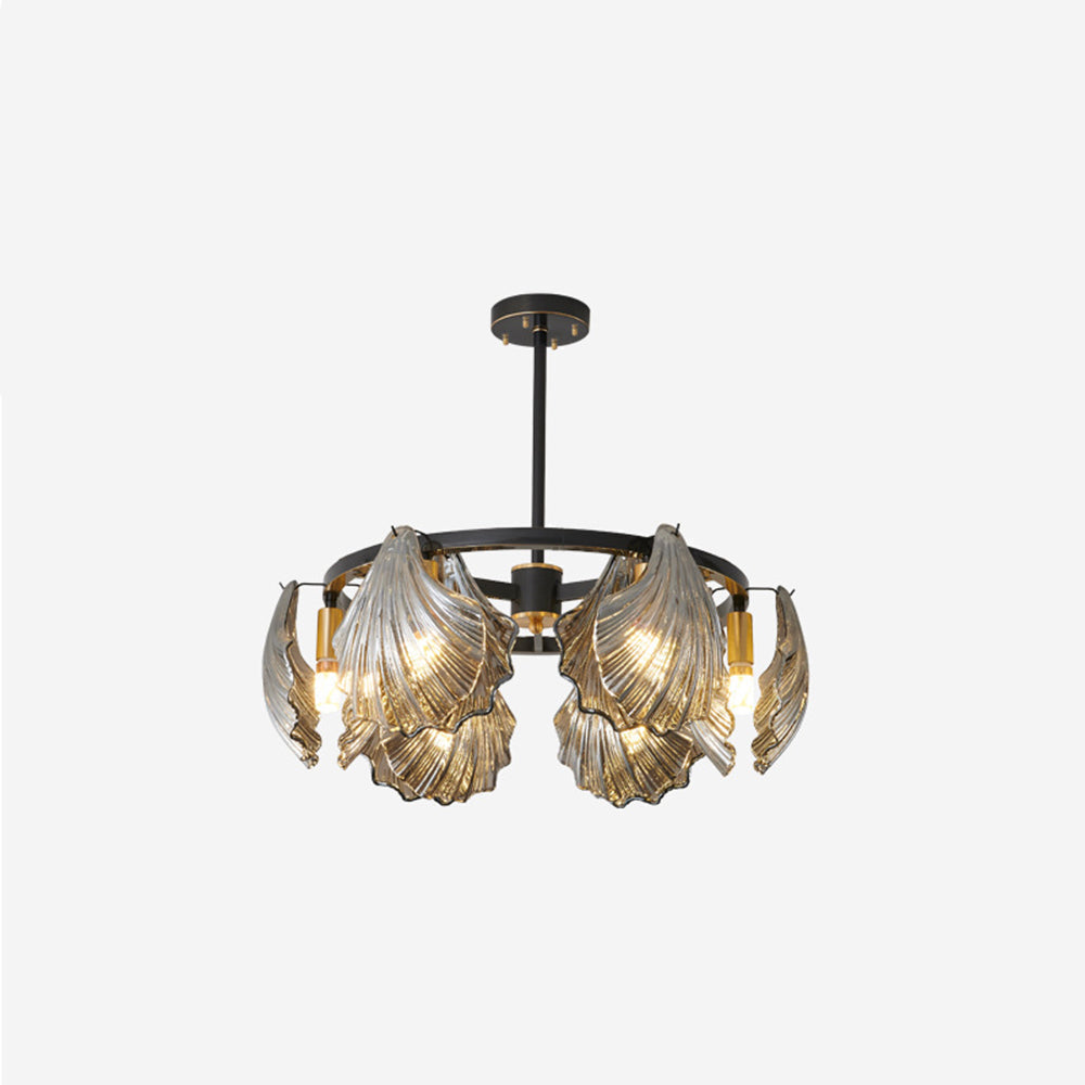 Kristy Modern Annular And Glass Pendant Light