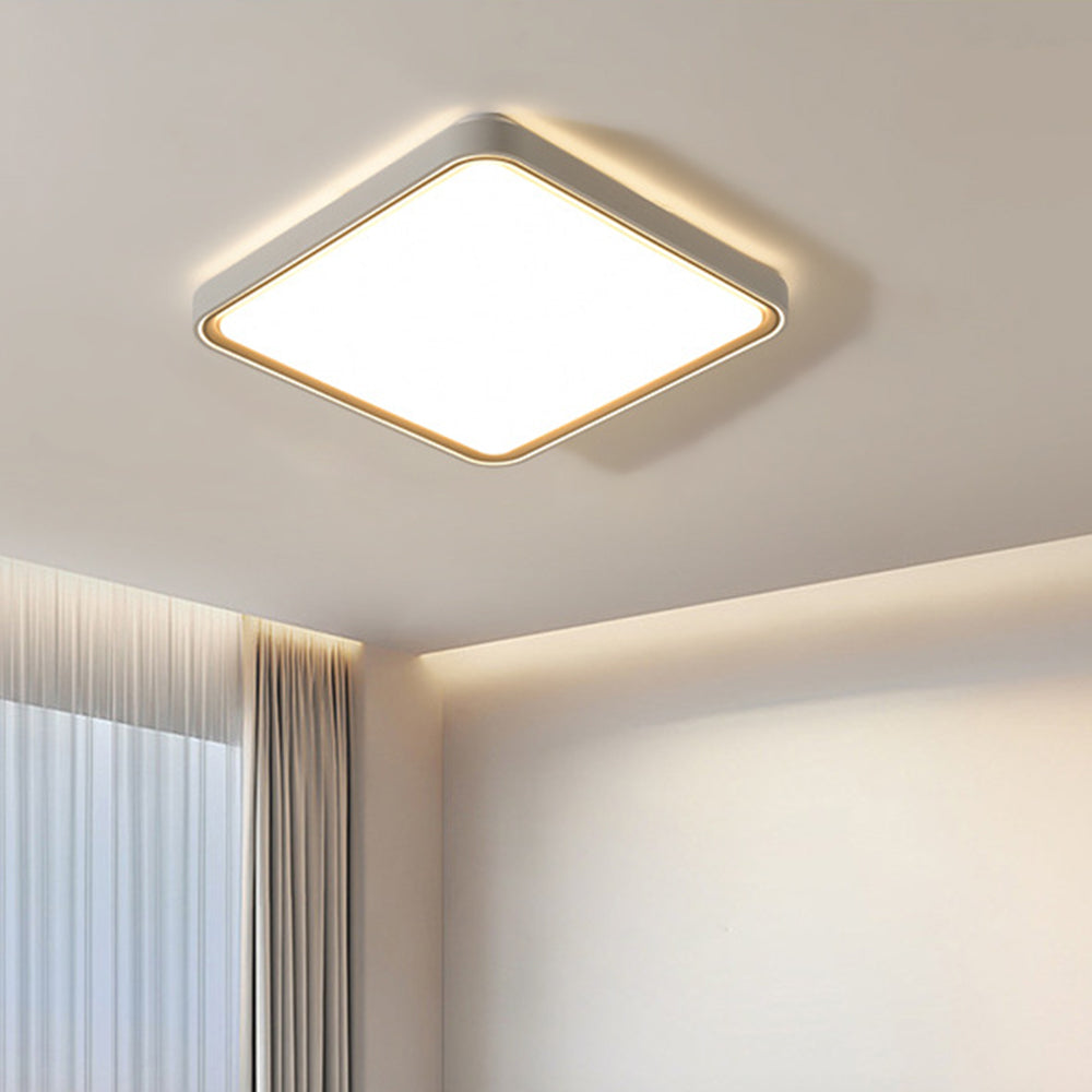 Arisha Minimalist Round Square Acrylic Flush Mount Ceiling Light