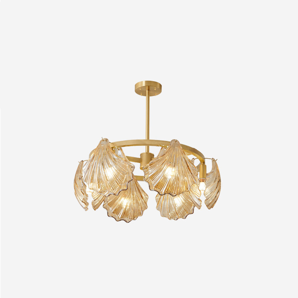 Kristy Modern Annular And Glass Pendant Light