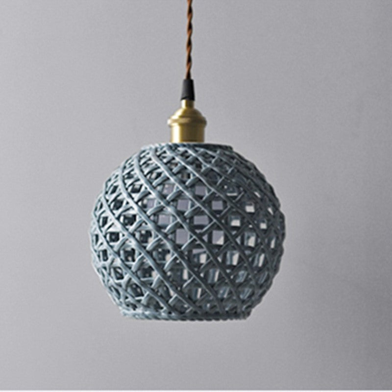 Valentina Modern LED Pendant Light Blue White Bedroom/Kitchen