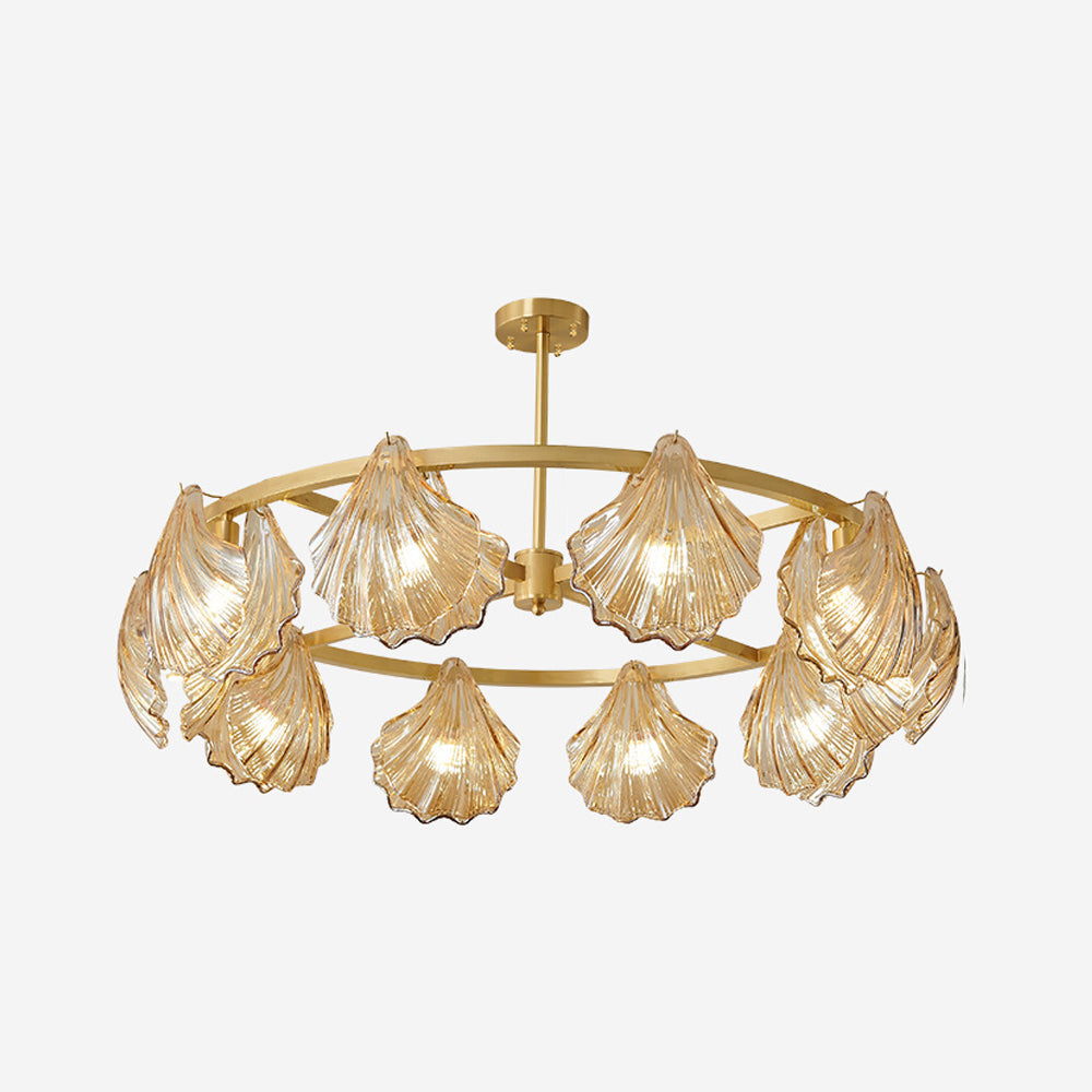 Kristy Modern Annular And Glass Pendant Light