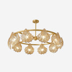Kristy Modern Annular And Glass Pendant Light
