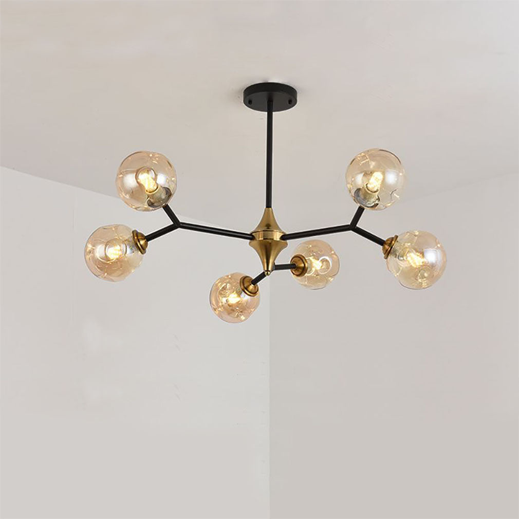 Valentina Art Deco Glass Bubble Chandelier