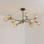 Valentina Art Deco Glass Bubble Chandelier