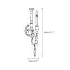 Ivelor Vintage Industrial Candle Wall Lamp