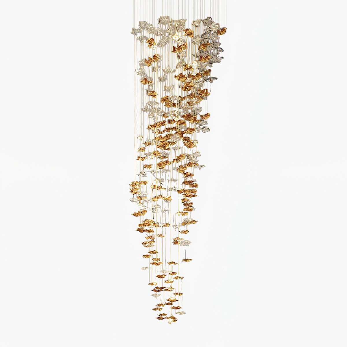 Cezorisra Luxury Brass Linear Chandelier