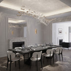 Cezorisra Luxury Brass Linear Chandelier