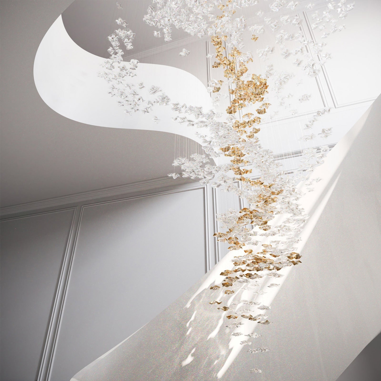 Cezorisra Luxury Brass Linear Chandelier