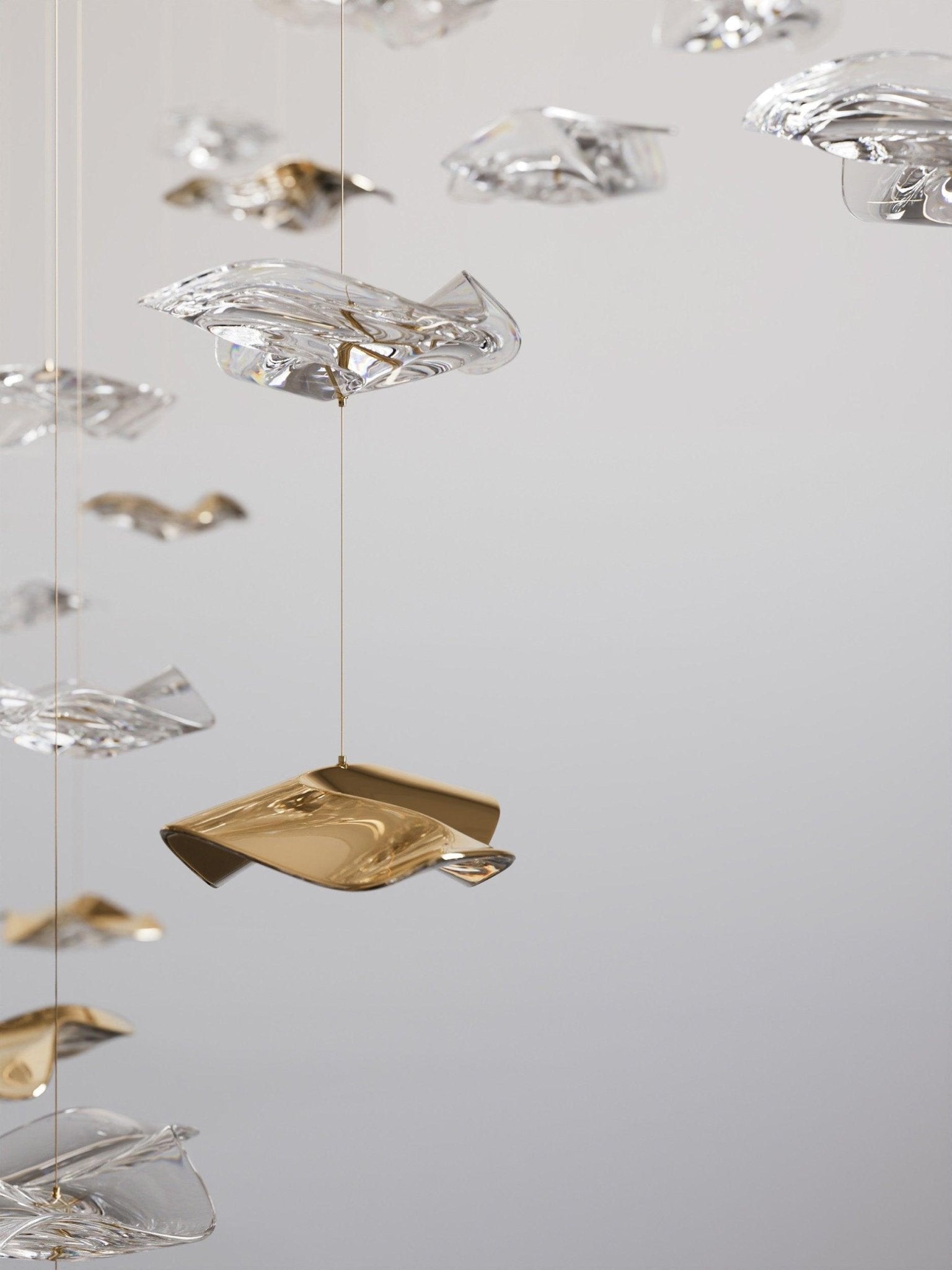 Cezorisra Luxury Brass Linear Chandelier