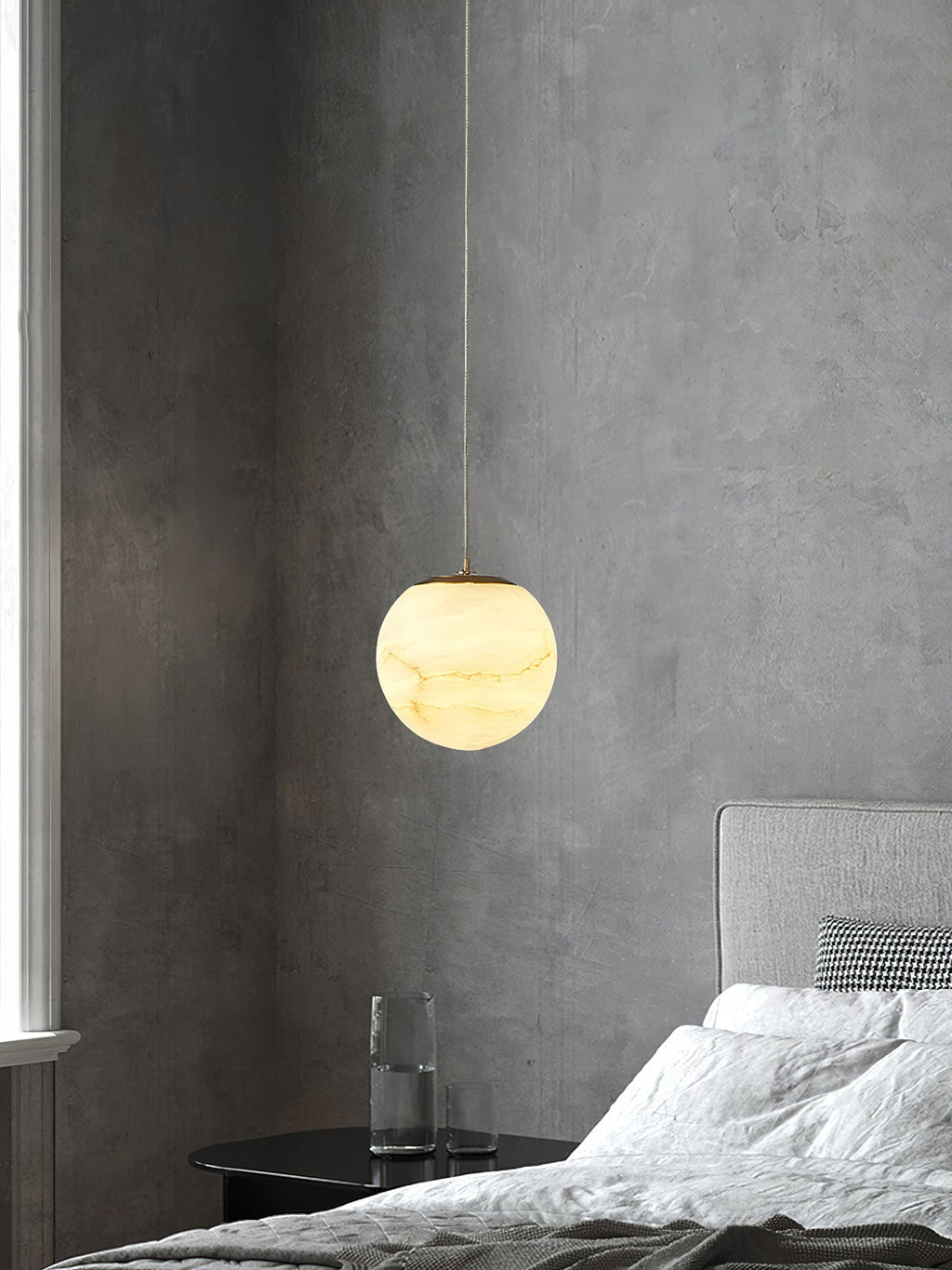 Uphaara Modern Minimalist Alabaster Pendant Light