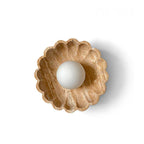 Ritta Flower Wall Lamp  Yellow Travertine