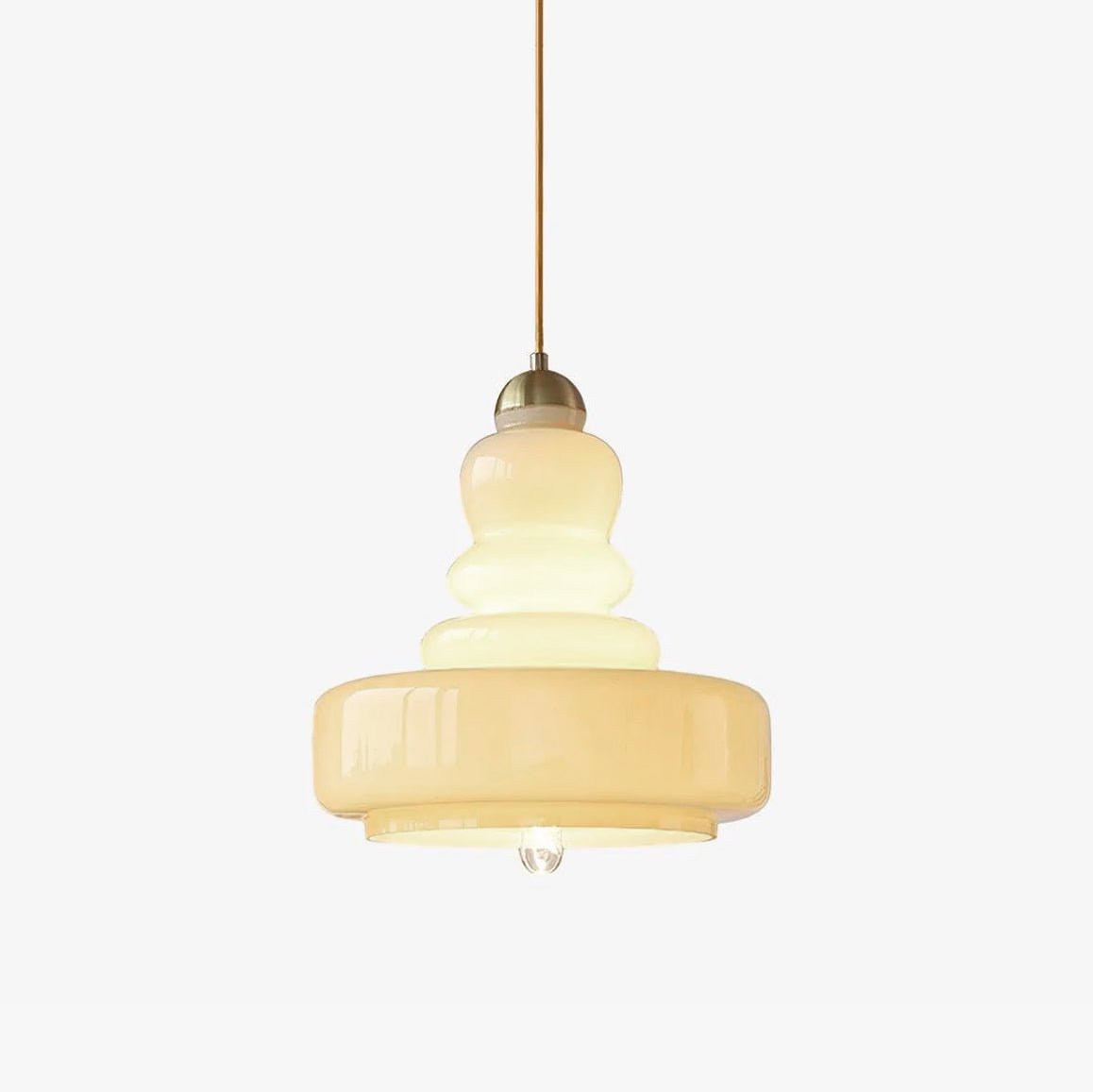 Lustra Pendant Lamp Schoolhouse Glass Layers for Living Room