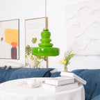 Lustra Pendant Lamp Schoolhouse Glass Layers for Living Room