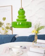 Lustra Pendant Lamp Schoolhouse Glass Layers for Living Room