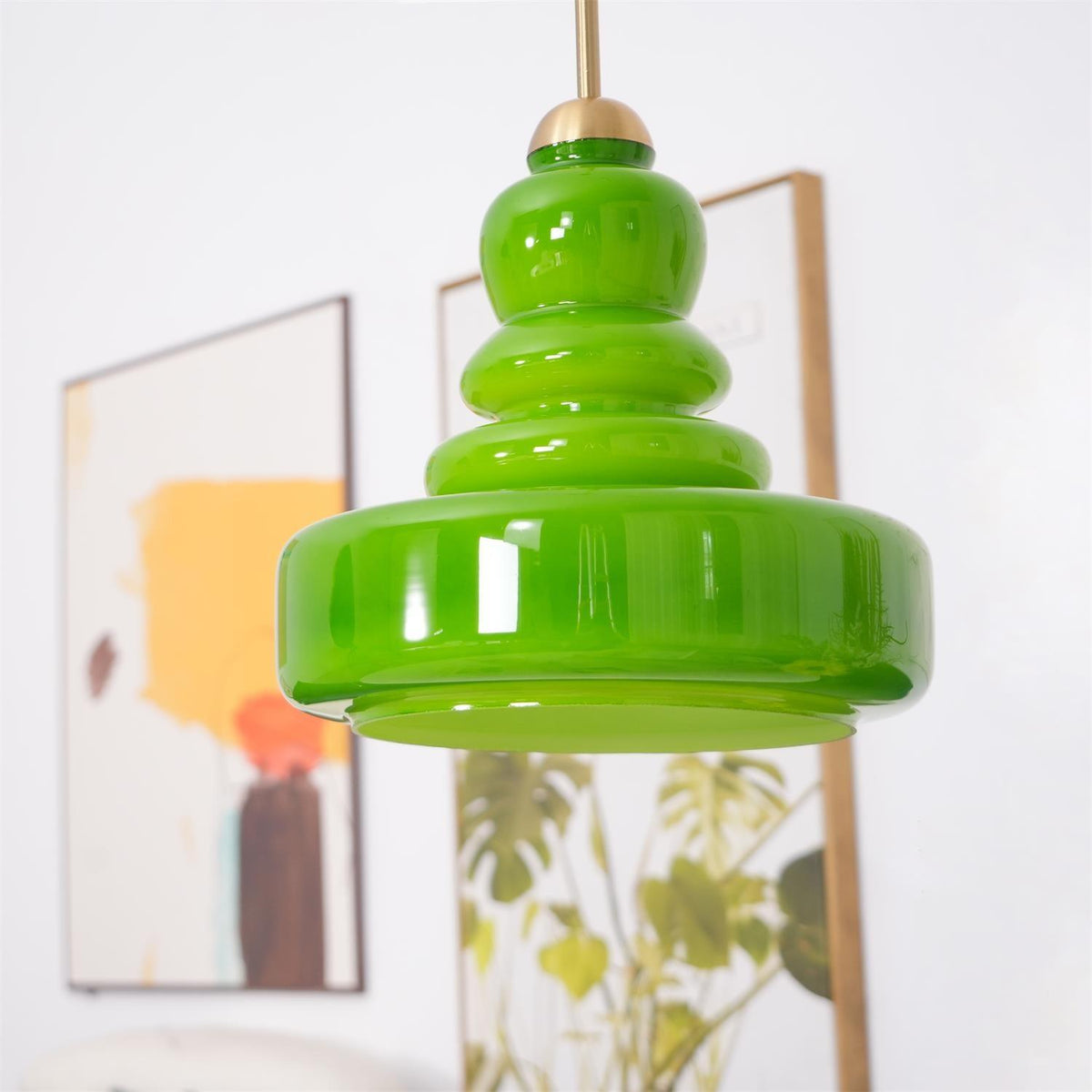 Lustra Pendant Lamp Schoolhouse Glass Layers for Living Room
