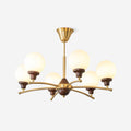 Sciolari Chandelier Vintage Wood Glass