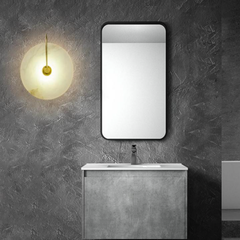Avi Round Bedside Wall Light  Marble