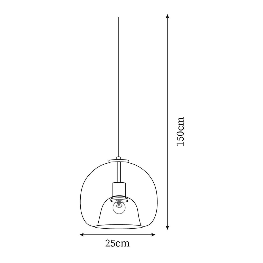 Avola  Glass  Pendant Light