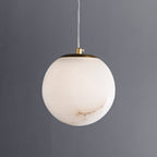 Esolisra Minimalist Alabaster Pendant Light