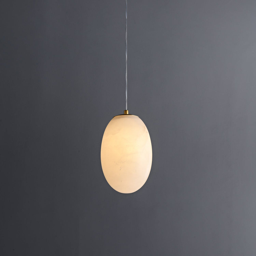 Esolisra Minimalist Alabaster Pendant Light