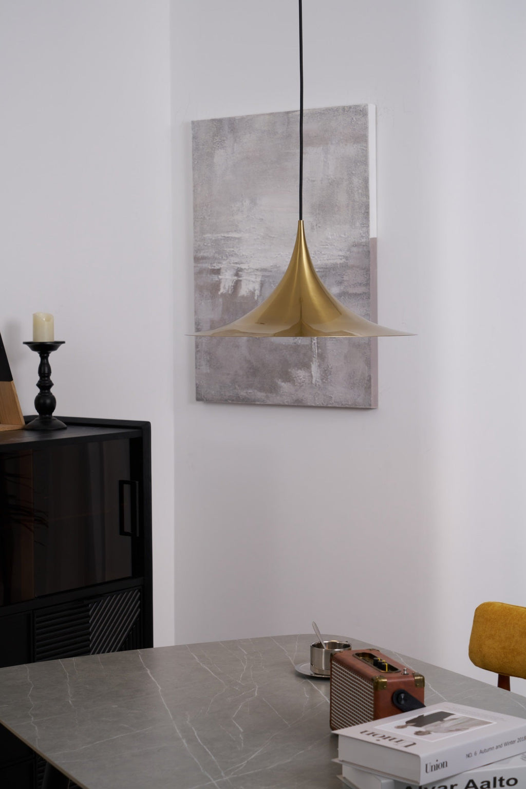 Althiran Steel Sculptural Pendant Light